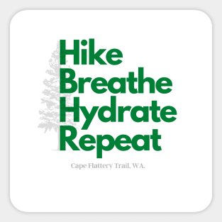 HikeBreatheHydrateRepeat Sticker